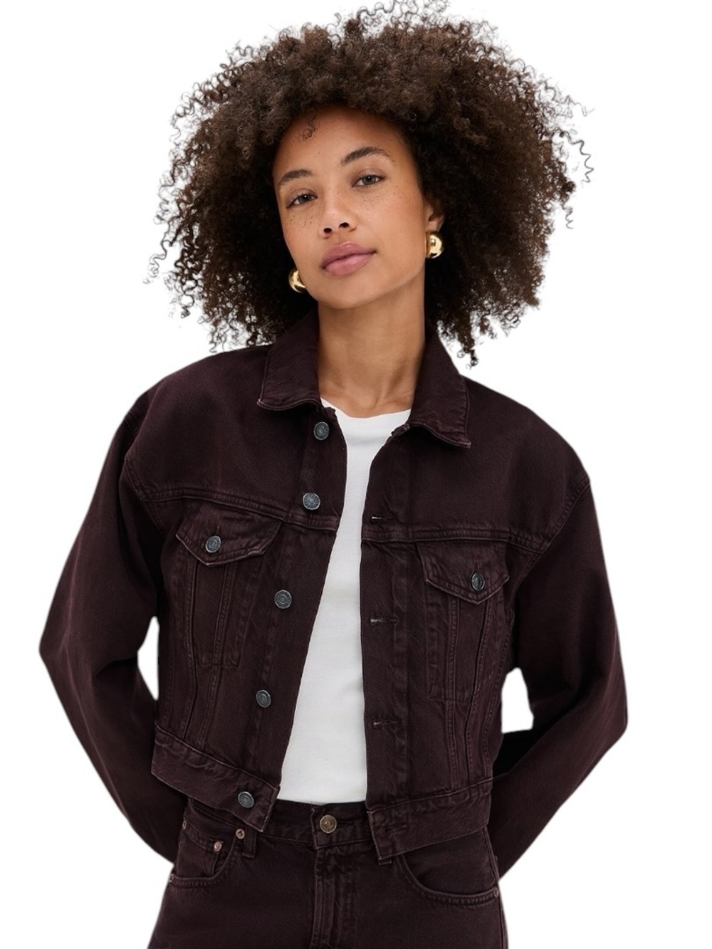 AGOLDE Radley Jacket in Sloe Berry Size Small